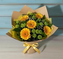 Букет цветов из:  Герберы и Хризантемы в Фенино
