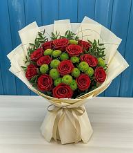 Букет цветов из:  Розы и Хризантемы в Фенино