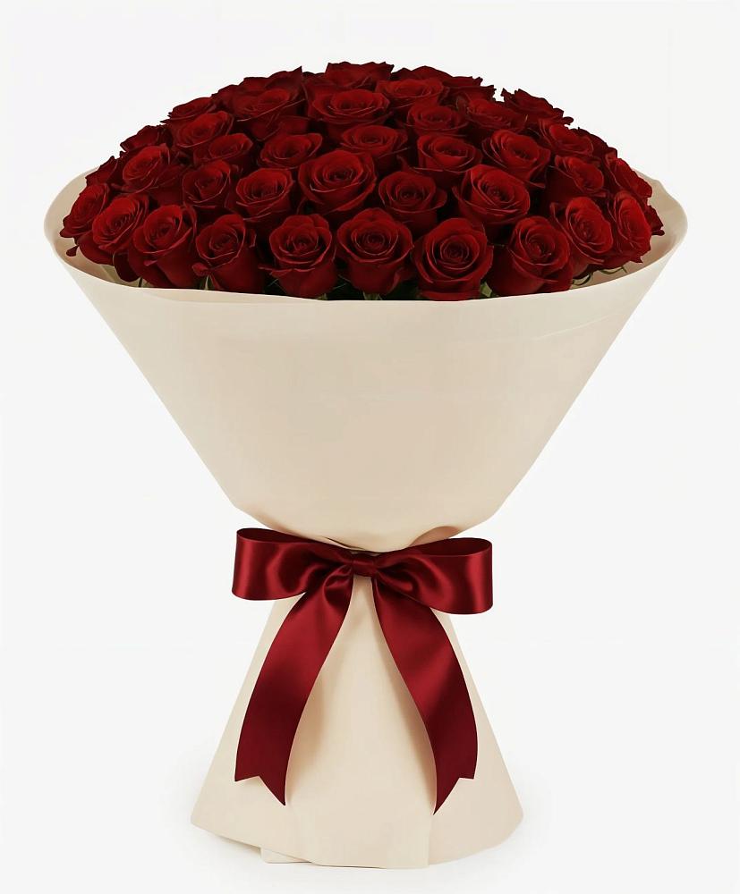 Букет 101 Бордовая роза Блэк Бакарра в Фенино